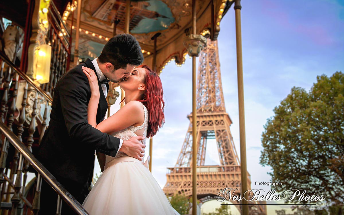 Séance photo après mariage à Paris, photographe de couple Paris